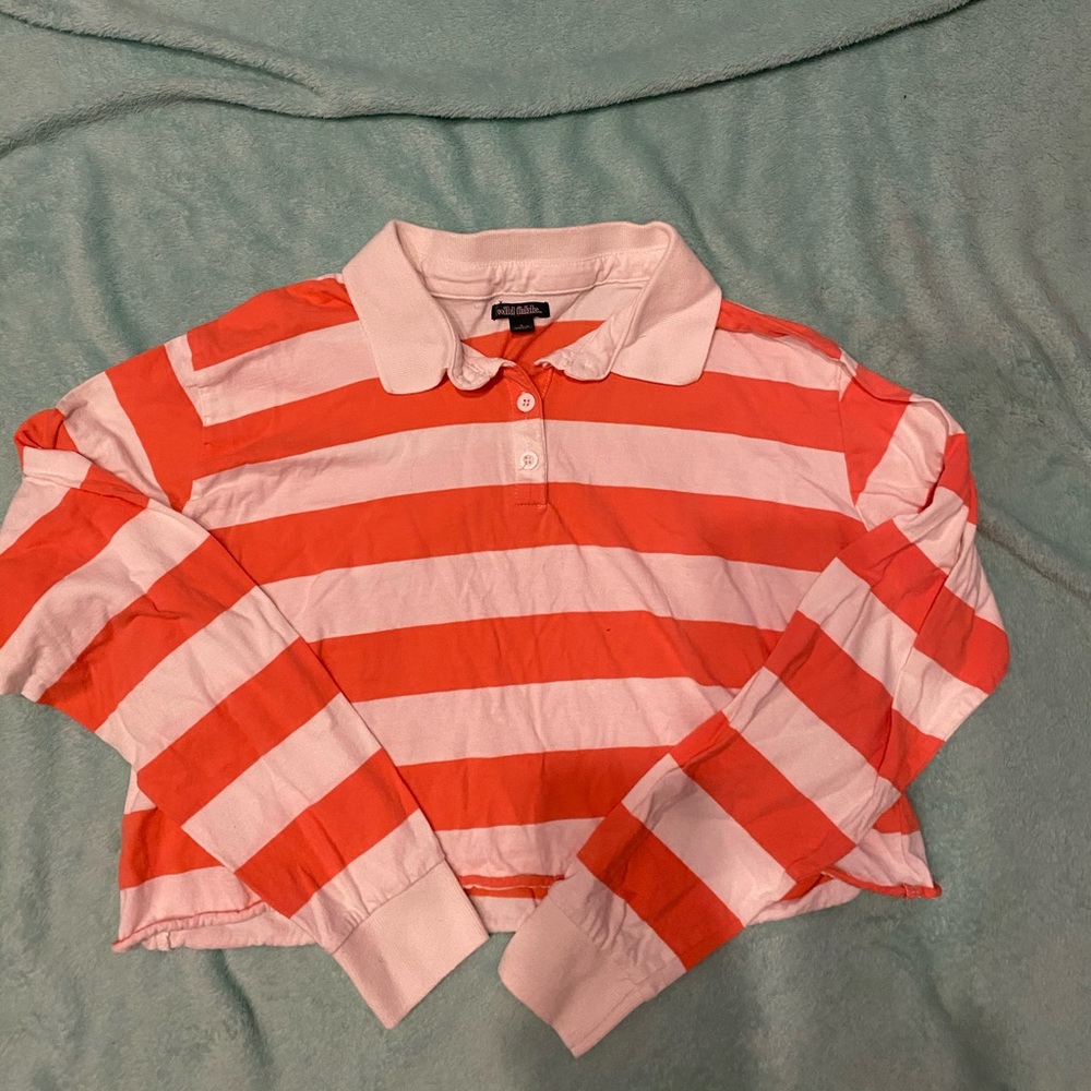 Large Wild Fable crop top, with collar. Worn once.